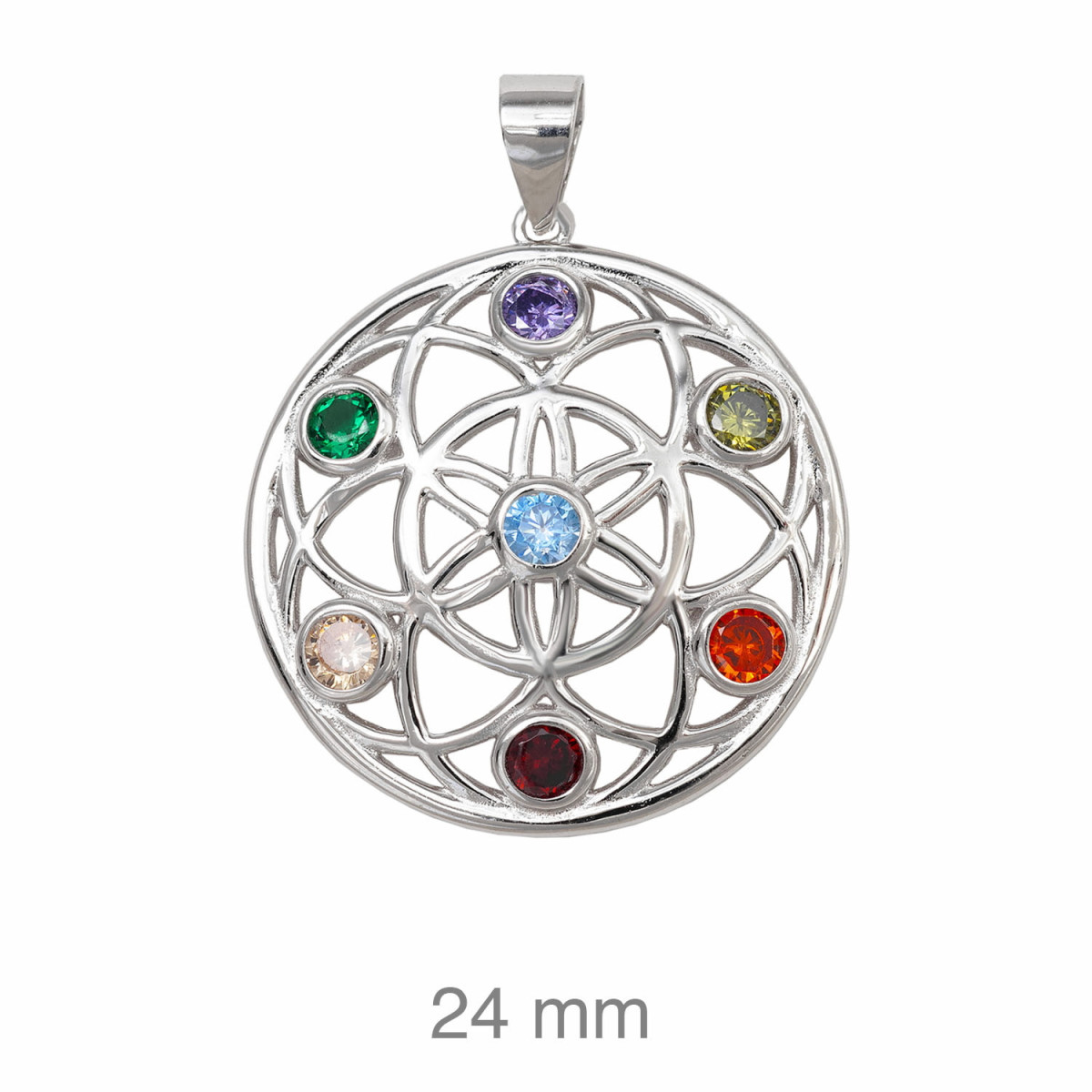COLGANTE PLATA CHAKRA