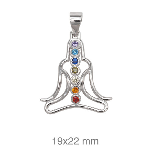 COLGANTE PLATA CHAKRA