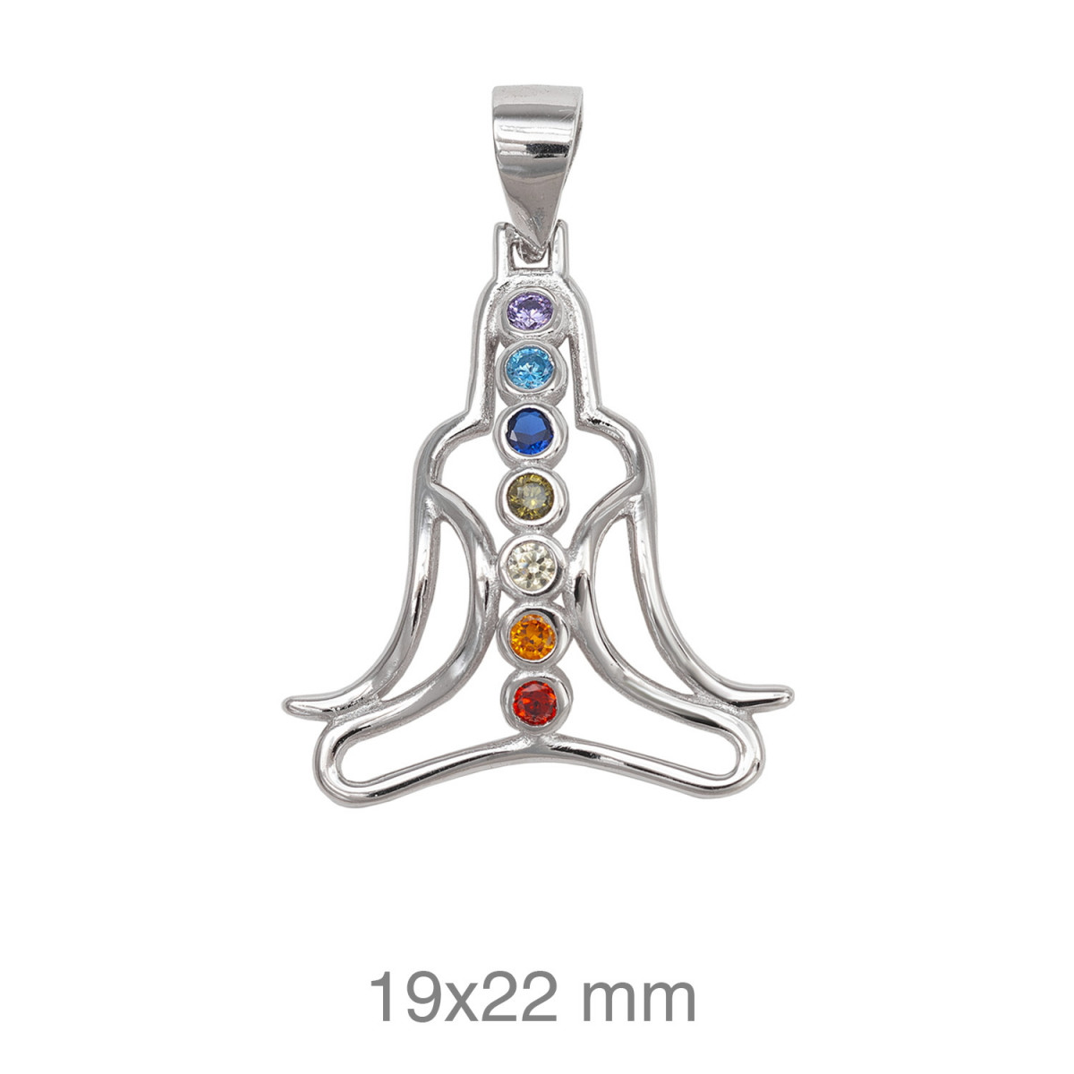 COLGANTE PLATA CHAKRA