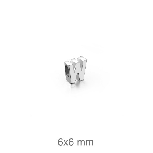 COLGANTE PLATA LETRA W