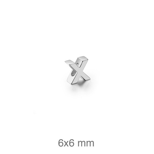 COLGANTE PLATA LETRA X
