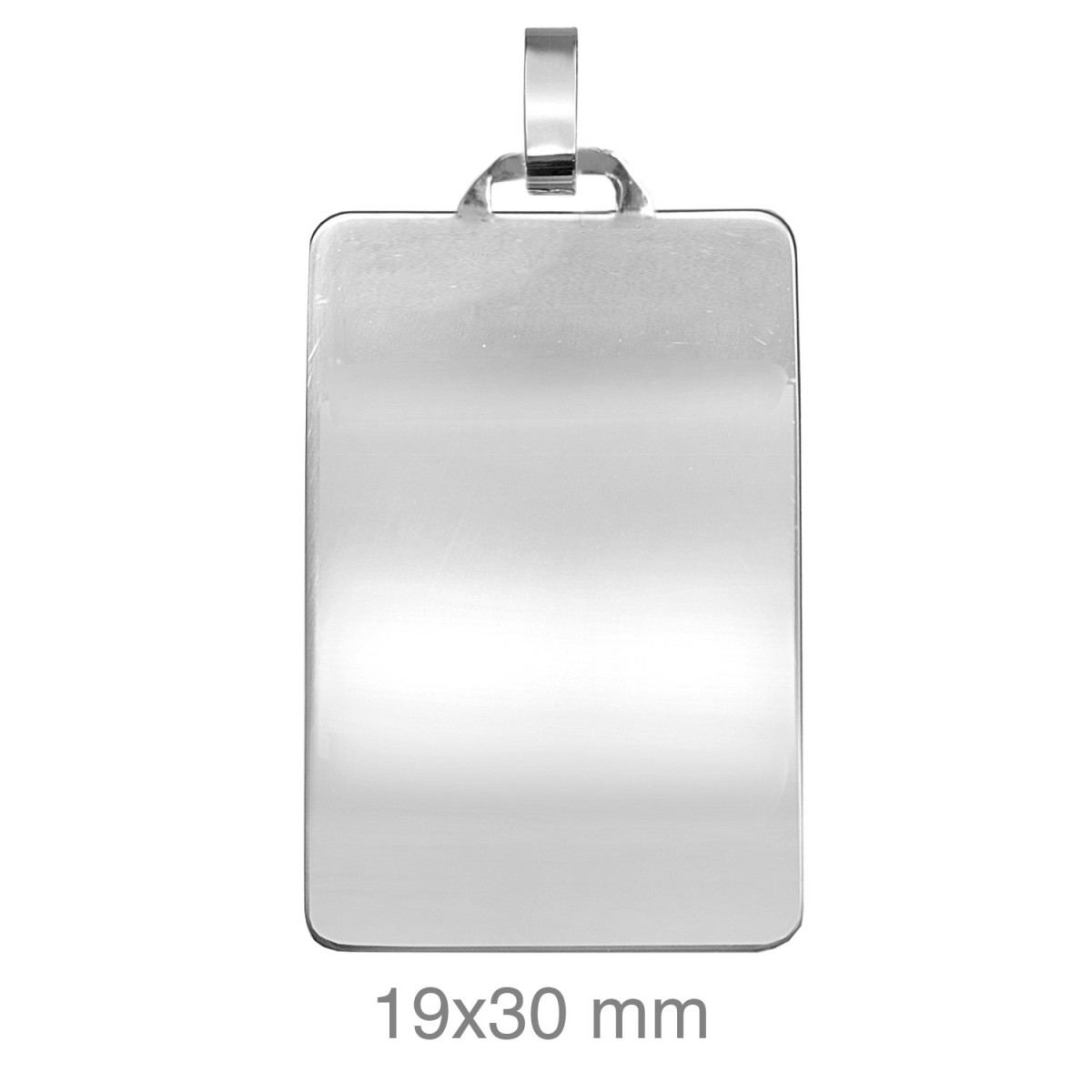 PLACA PLATA LISA