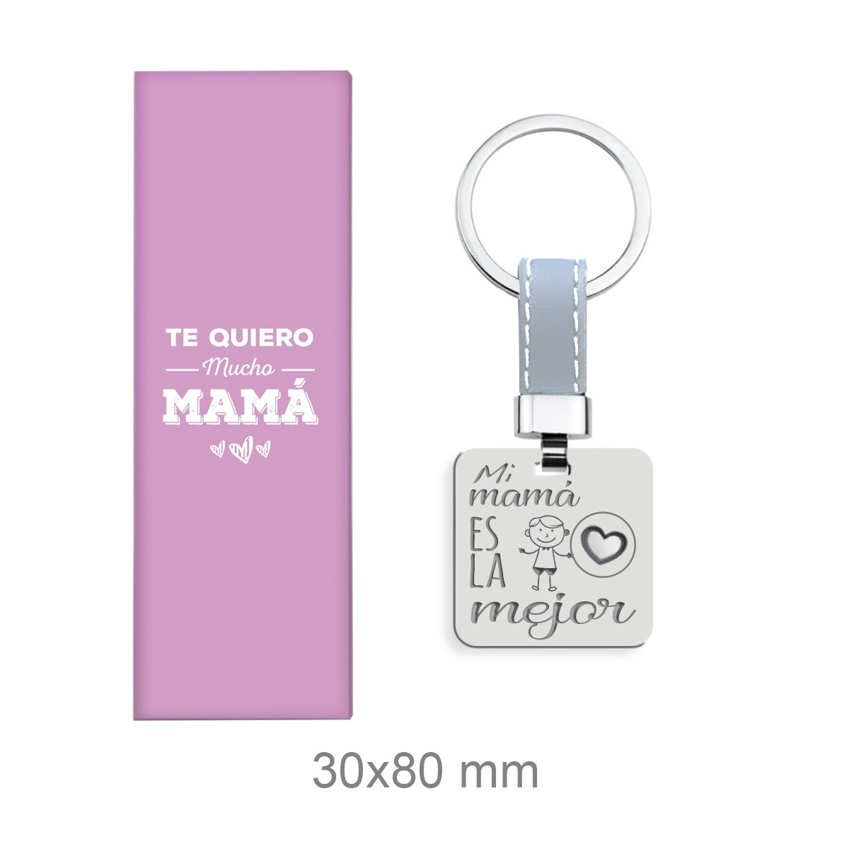 LLAVERO ACERO -MI MAMA ES LA MEJOR