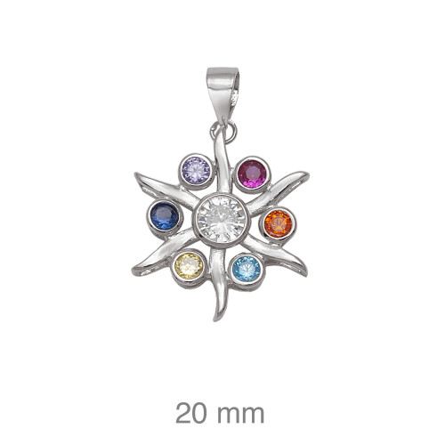 COLGANTE PLATA CHAKRA