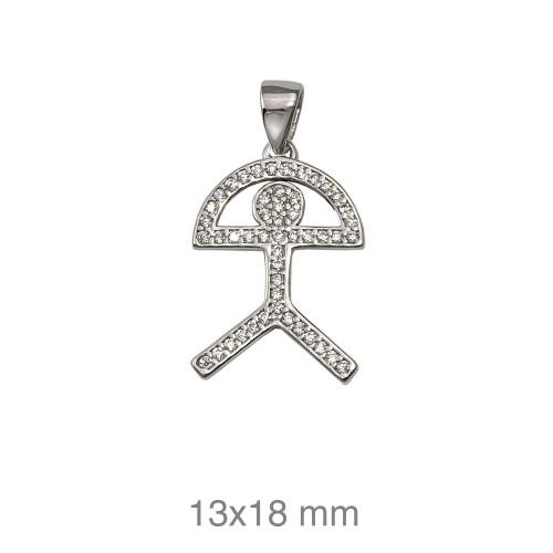 COLGANTE PLATA INDALO ZTAS