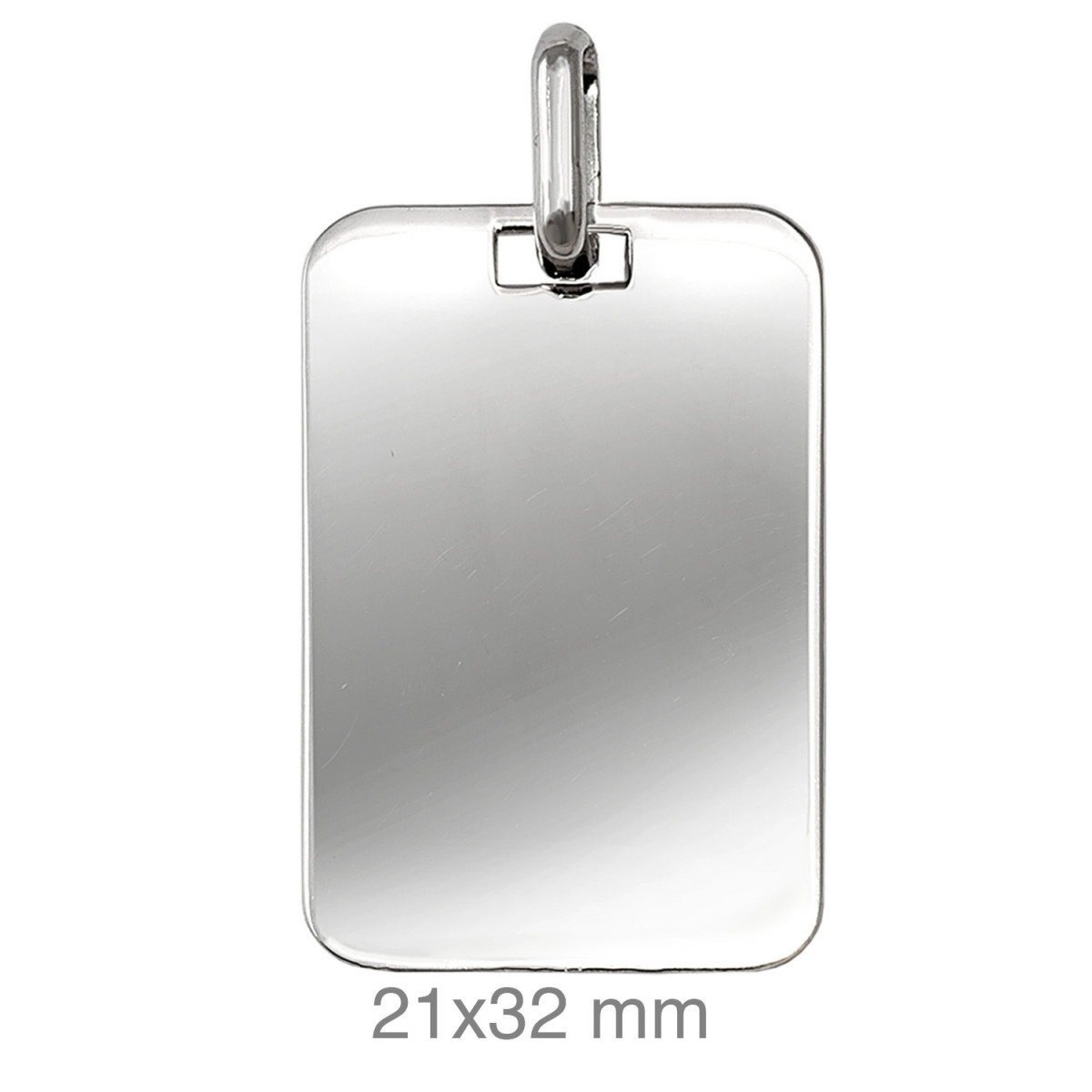 PLACA PLATA LISA