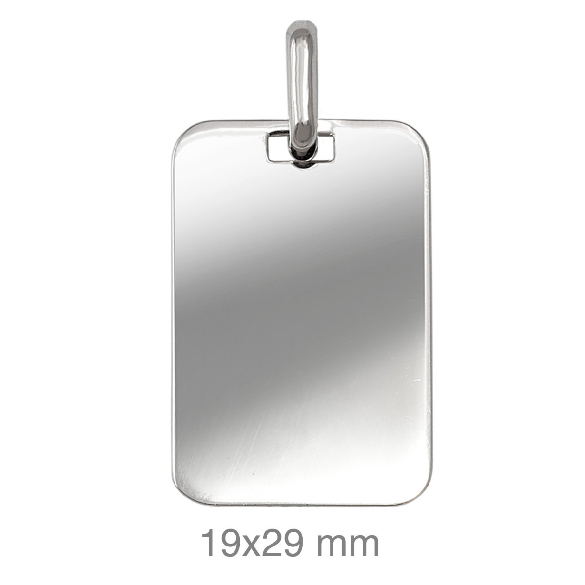 PLACA PLATA LISA