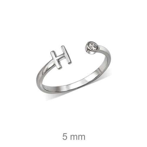 SORTIJA PLATA INICIAL H ZTA