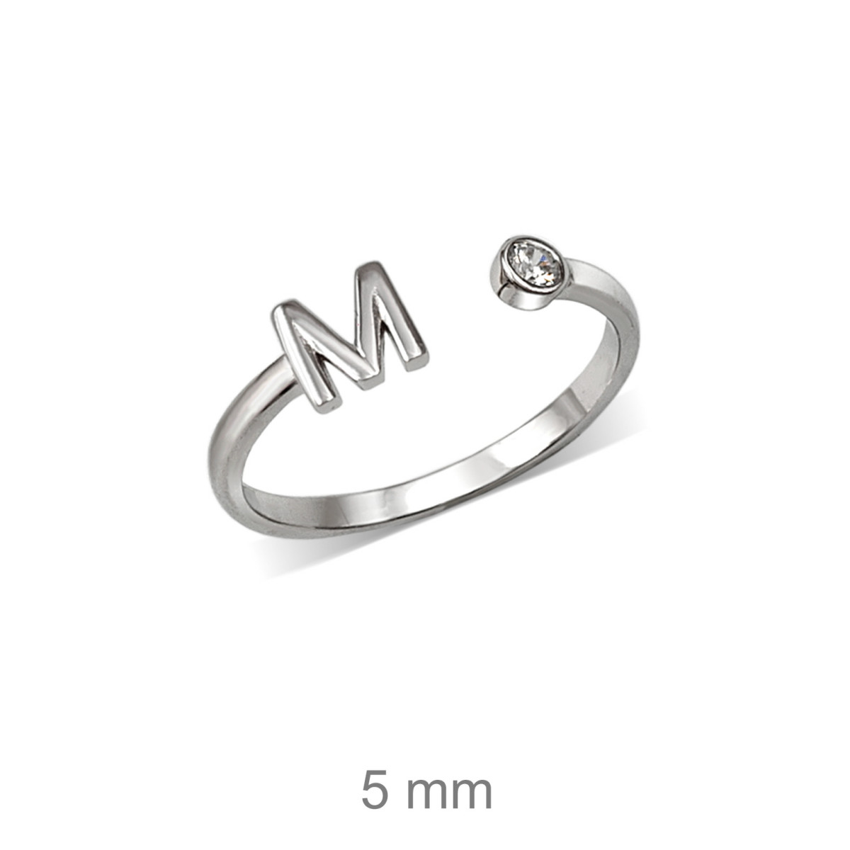 SORTIJA PLATA INICIAL M ZTA