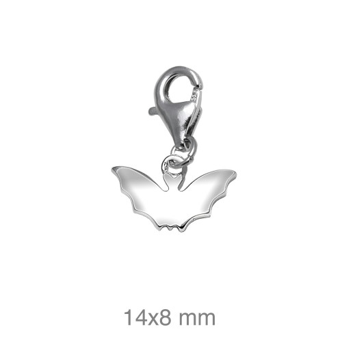 COLGANTE PLATA CHARM MURCIELAGO