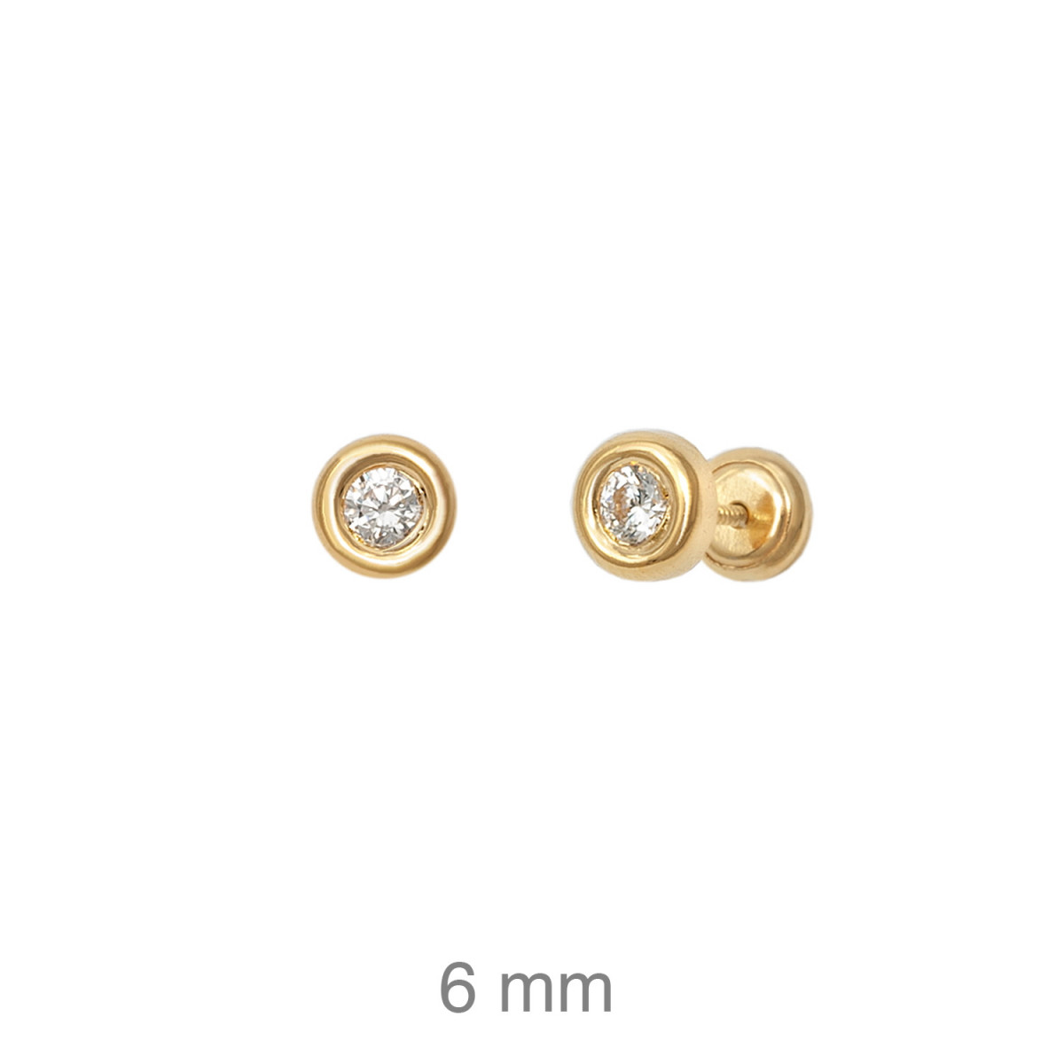 PENDIENTES PLATA B.ORO DONUTS Nº 3