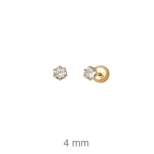 PENDIENTE PLATA B.ORO GARRA ZTA 3,5MM