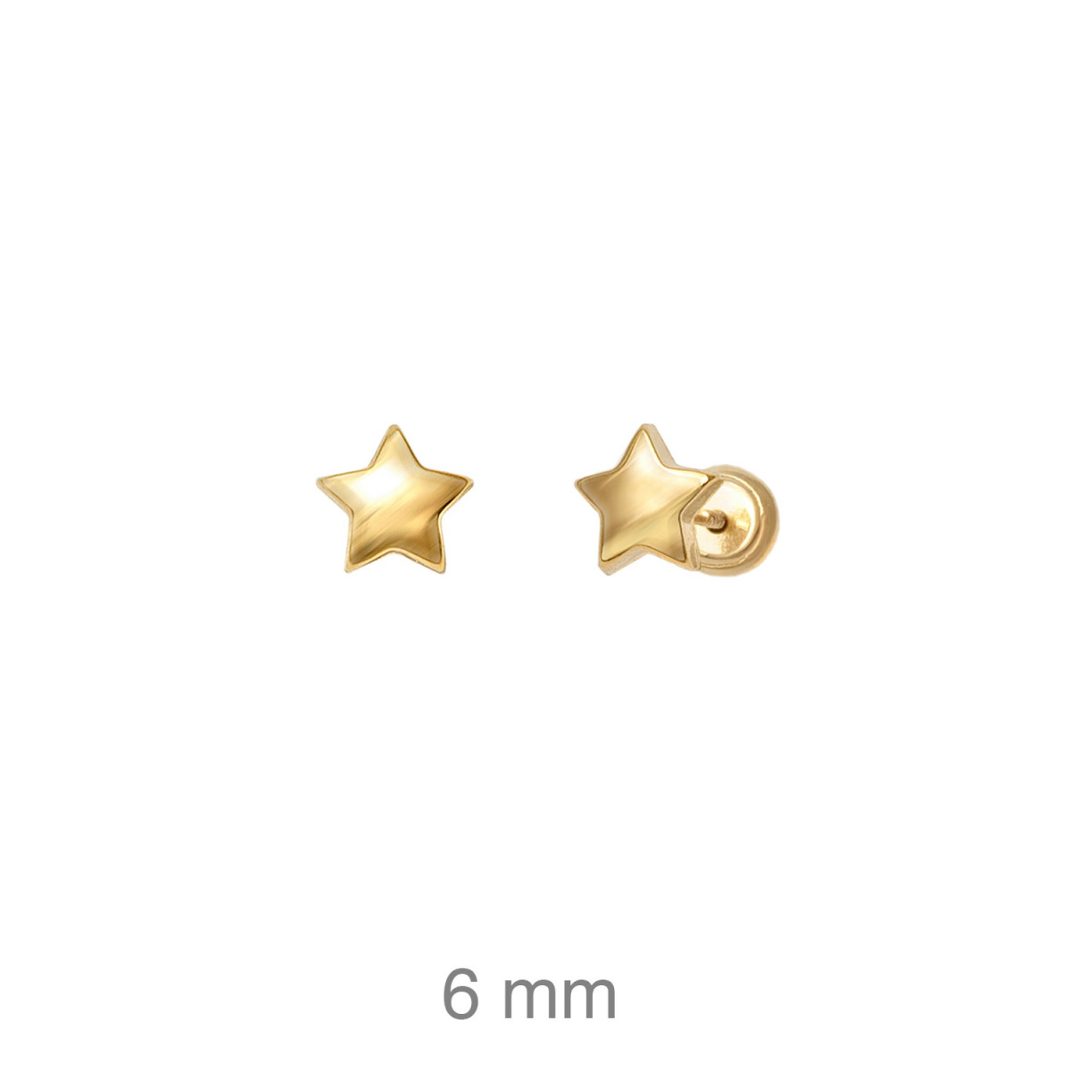 PENDIENTE PLATA B.ORO ESTRELLA