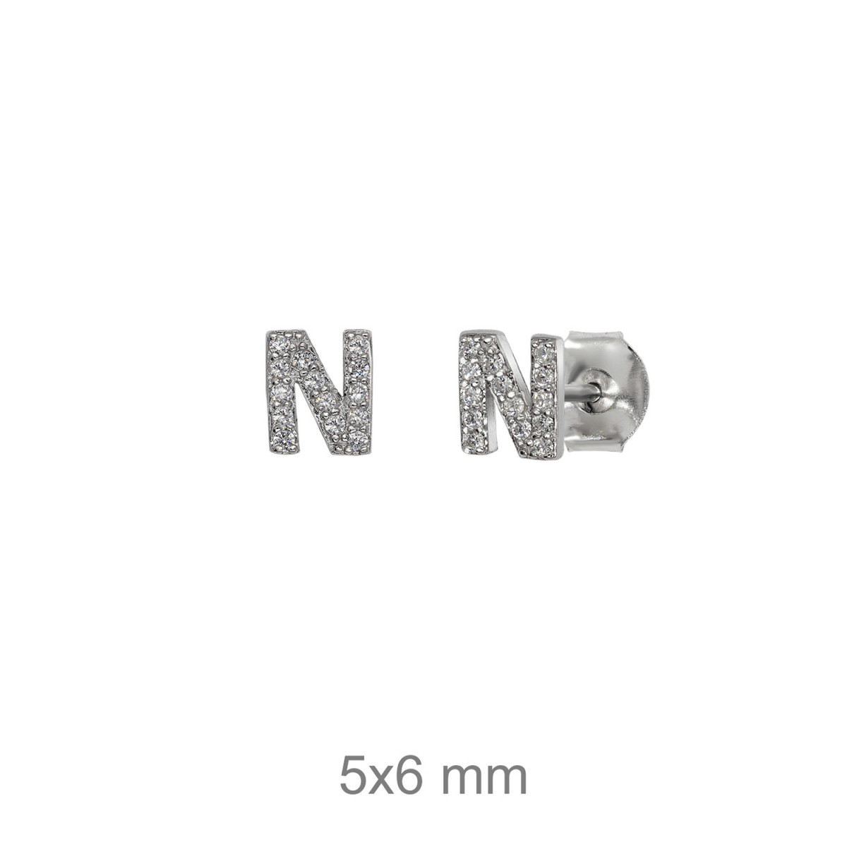 PENDIENTES PLATA LETRA N ZTAS