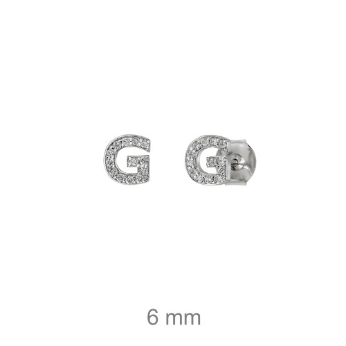 PENDIENTES PLATA LETRA G ZTAS