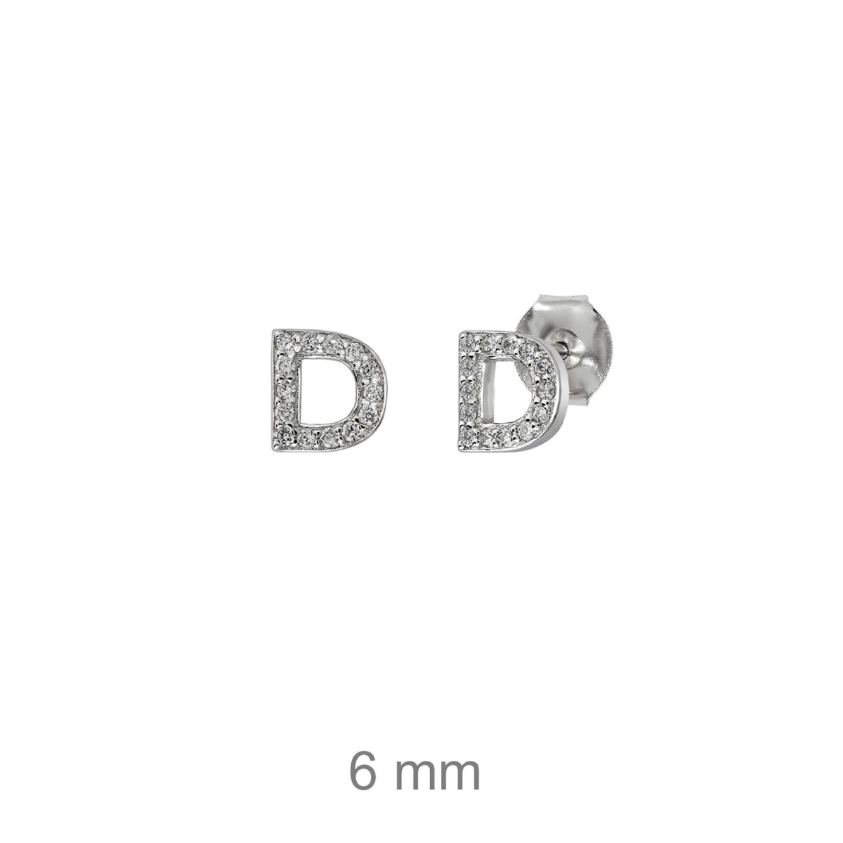 PENDIENTES PLATA LETRA D ZTAS