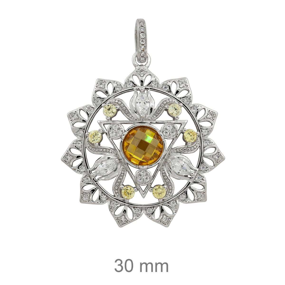 COLGANTE PLATA CHAKRA