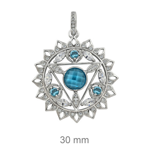COLGANTE PLATA CHAKRA