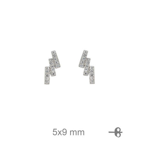 PENDIENTES PLATA CIRCONITAS