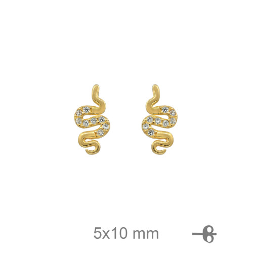 PENDIENTES PLATA B.ORO+e SERPIENTE ZTAS