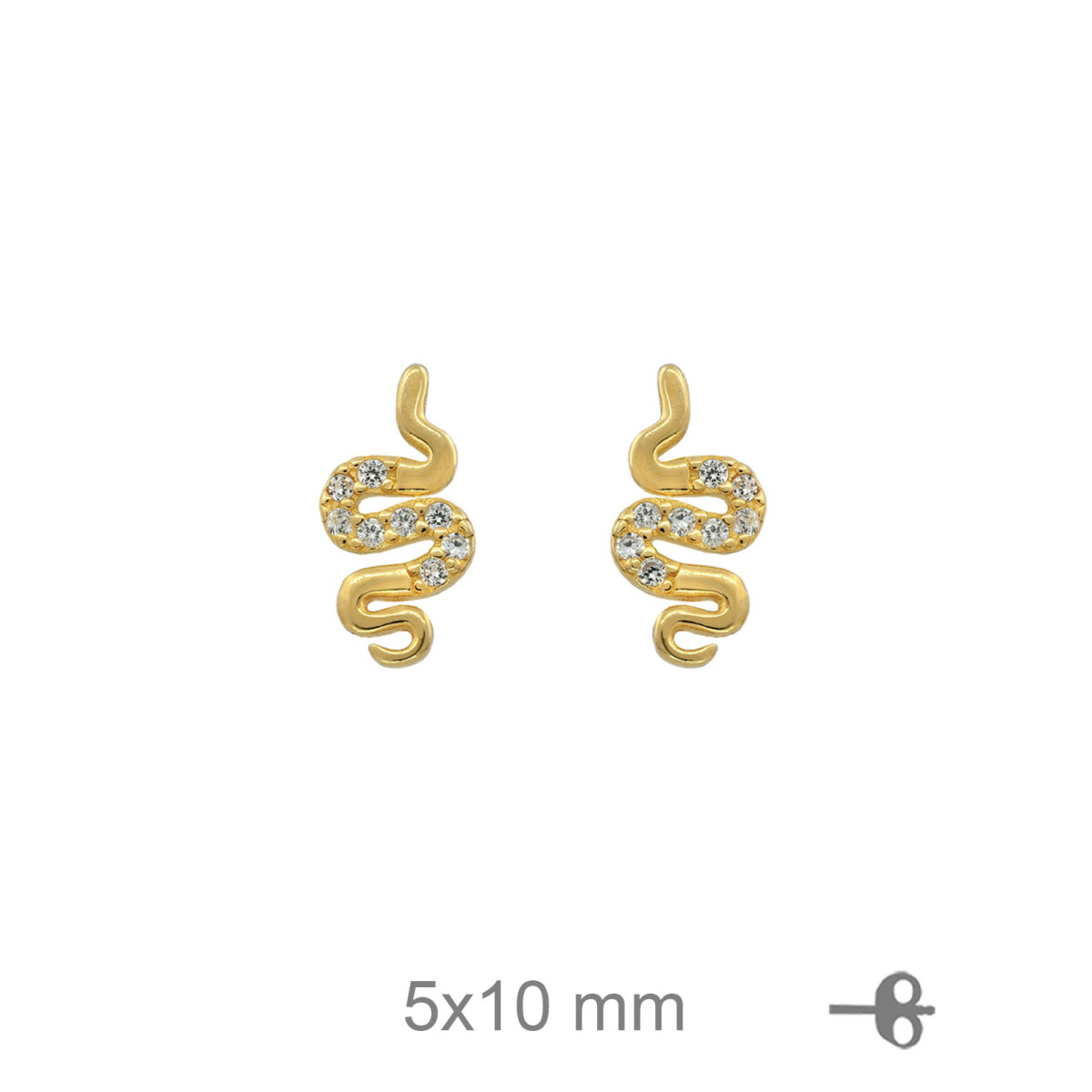 PENDIENTES PLATA B.ORO+e SERPIENTE ZTAS