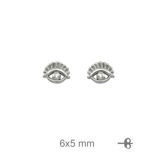 PENDIENTES PLATA OJO