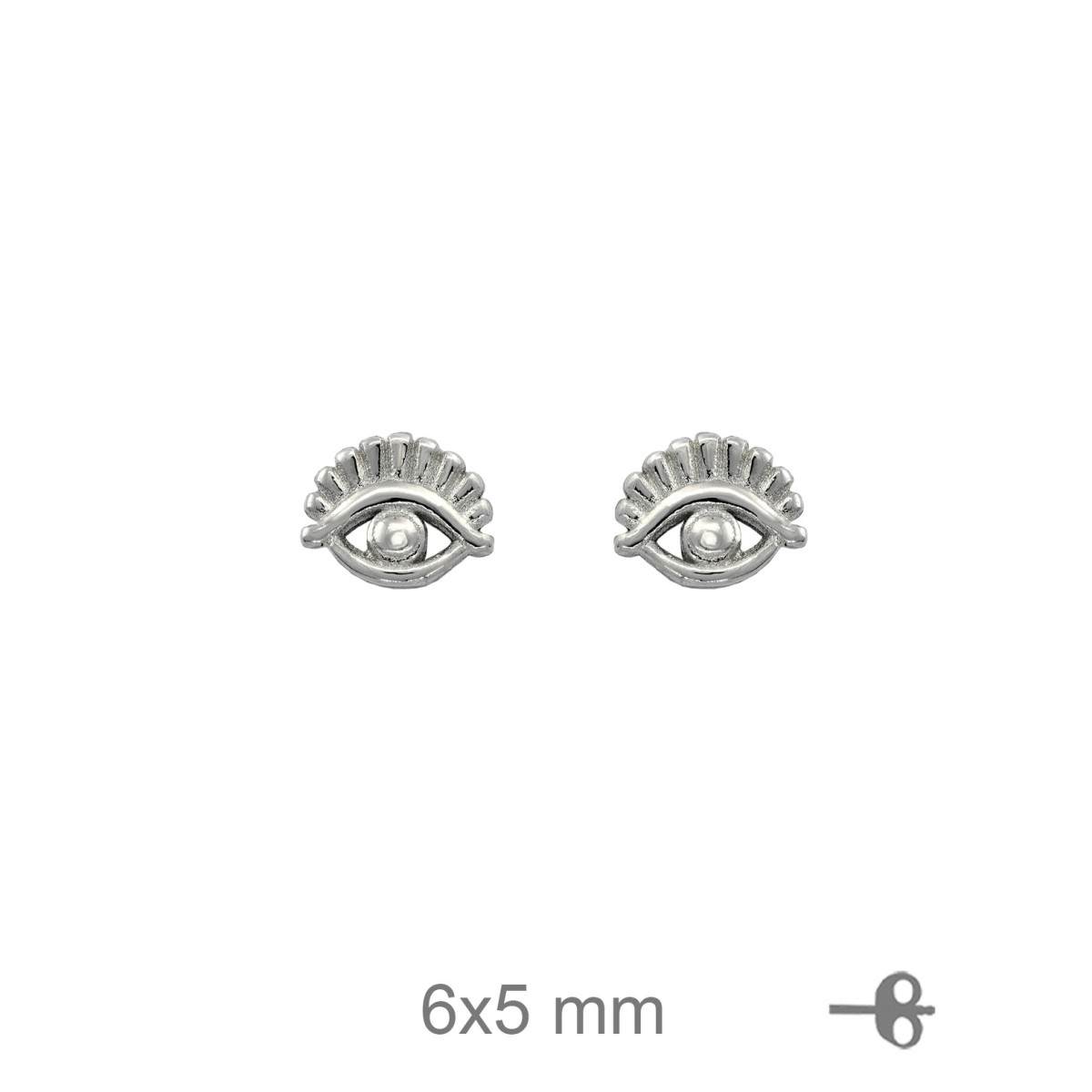 PENDIENTES PLATA OJO