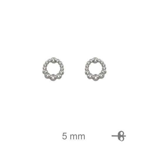 PENDIENTE PLATA CIRCULO LISO