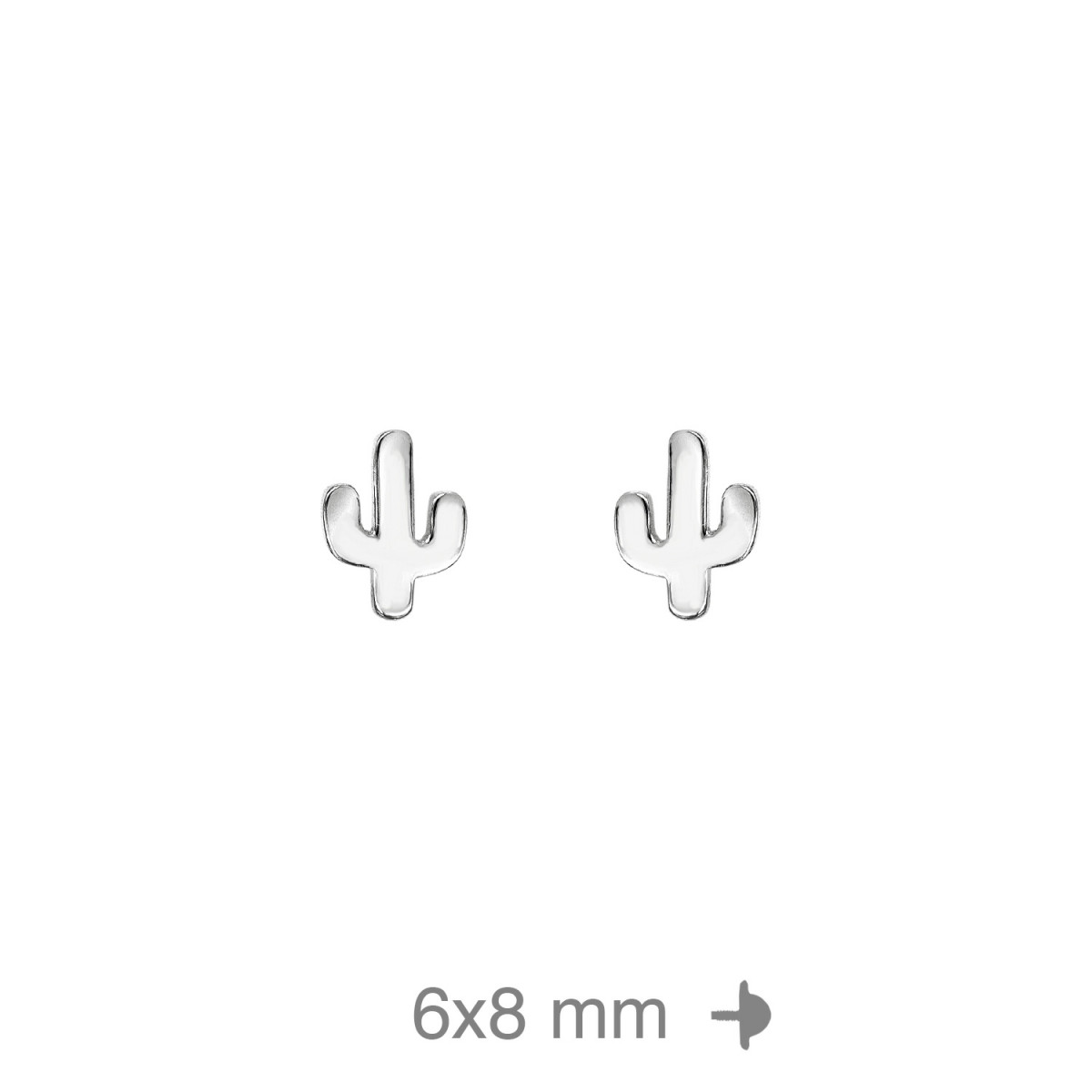 PENDIENTE PLATA CACTUS ROSCA