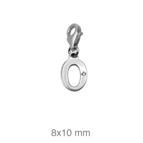 COLGANTE PLATA CHARM Nº 0
