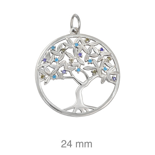 COLGANTE PLATA ARBOL VIDA ZTAS