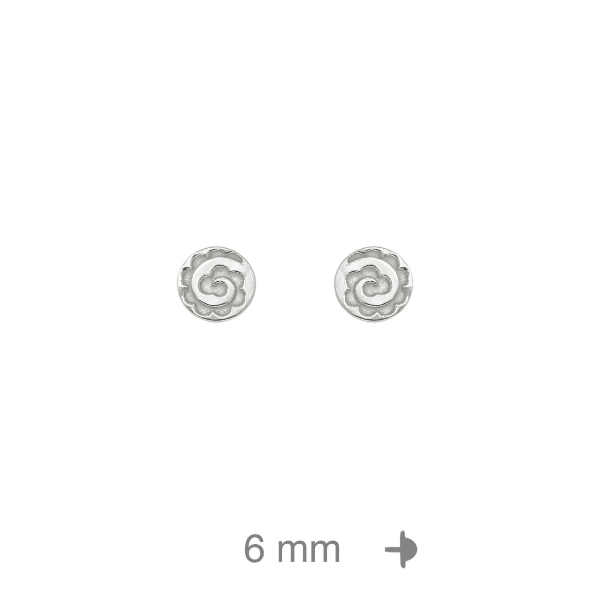 PENDIENTE PLATA ESPIRAL ROSCA