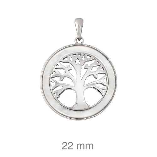 COLGANTE PLATA ARBOL VIDA NACAR