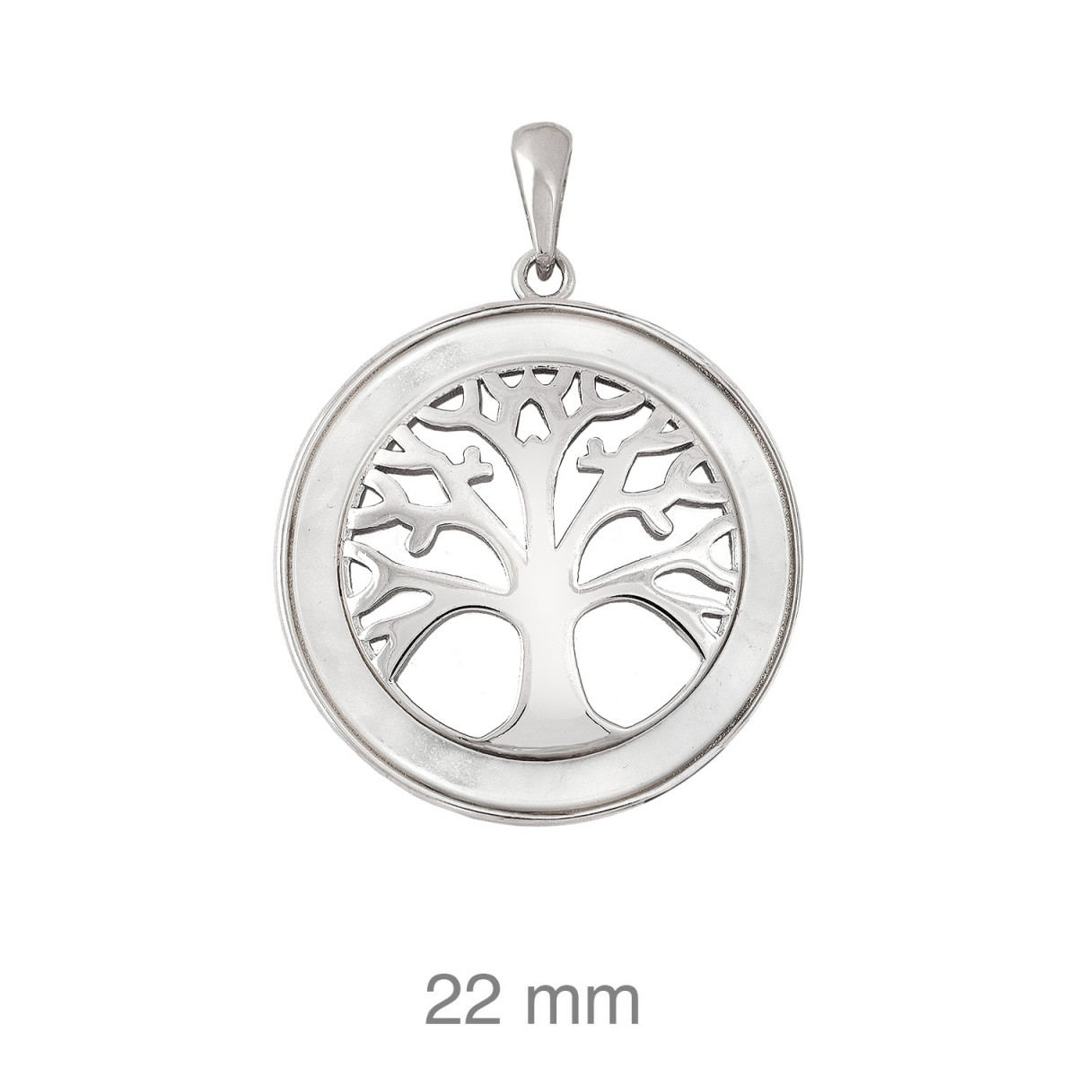COLGANTE PLATA ARBOL VIDA NACAR