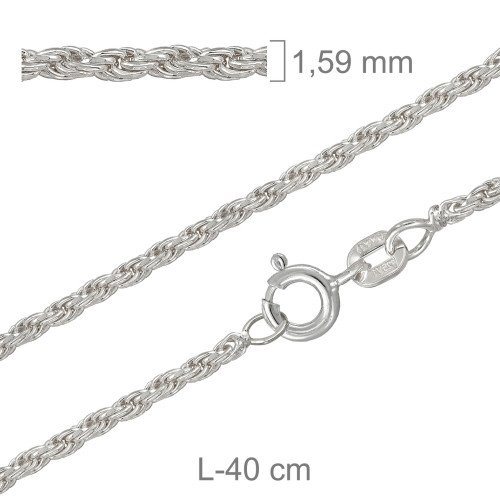 CORDONCILLO PLATA 40X40CM