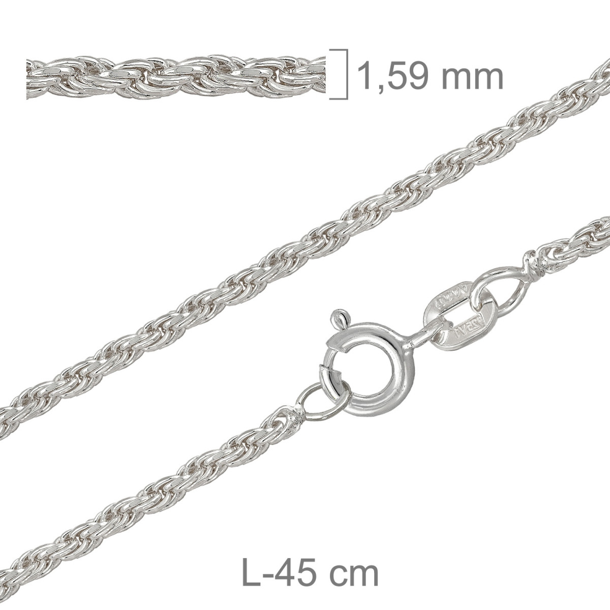 CORDONCILLO PLATA 40X45CM