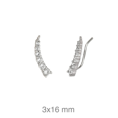 PENDIENTES PLATA CIRCONITAS
