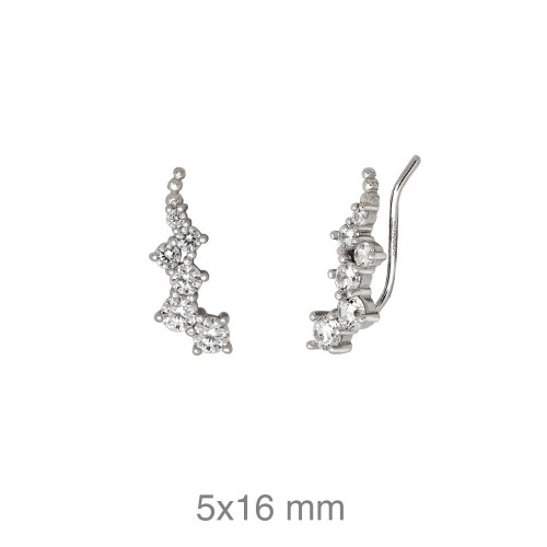 PENDIENTES PLATA CIRCONITAS