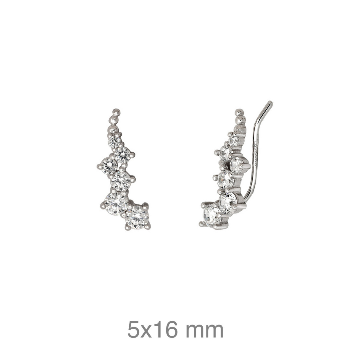 PENDIENTES PLATA CIRCONITAS