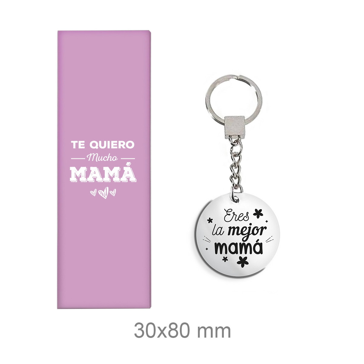 LLAVERO ACERO MAMA - ERES LA MEJOR MAMÁ