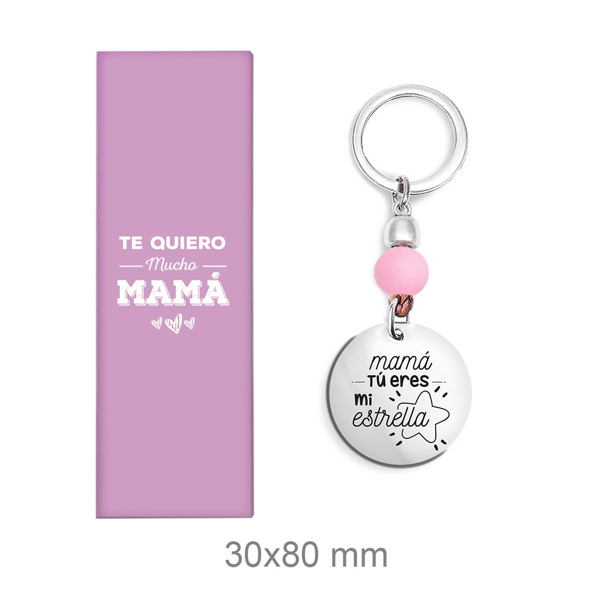LLAVERO ACERO MAMA - MAMÁ TU ERES MI ESTRELLA