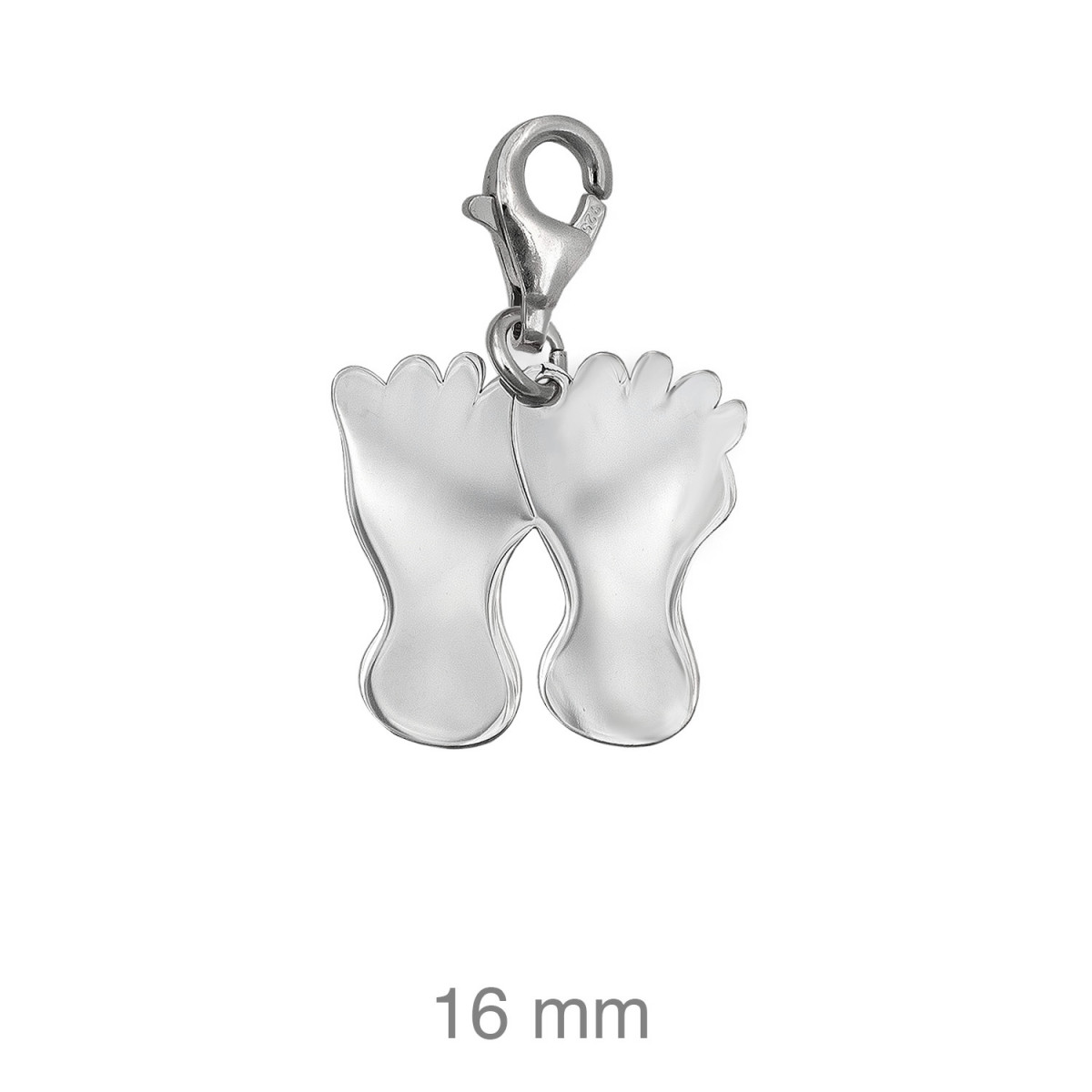 COLGANTE PLATA CHARM PIES