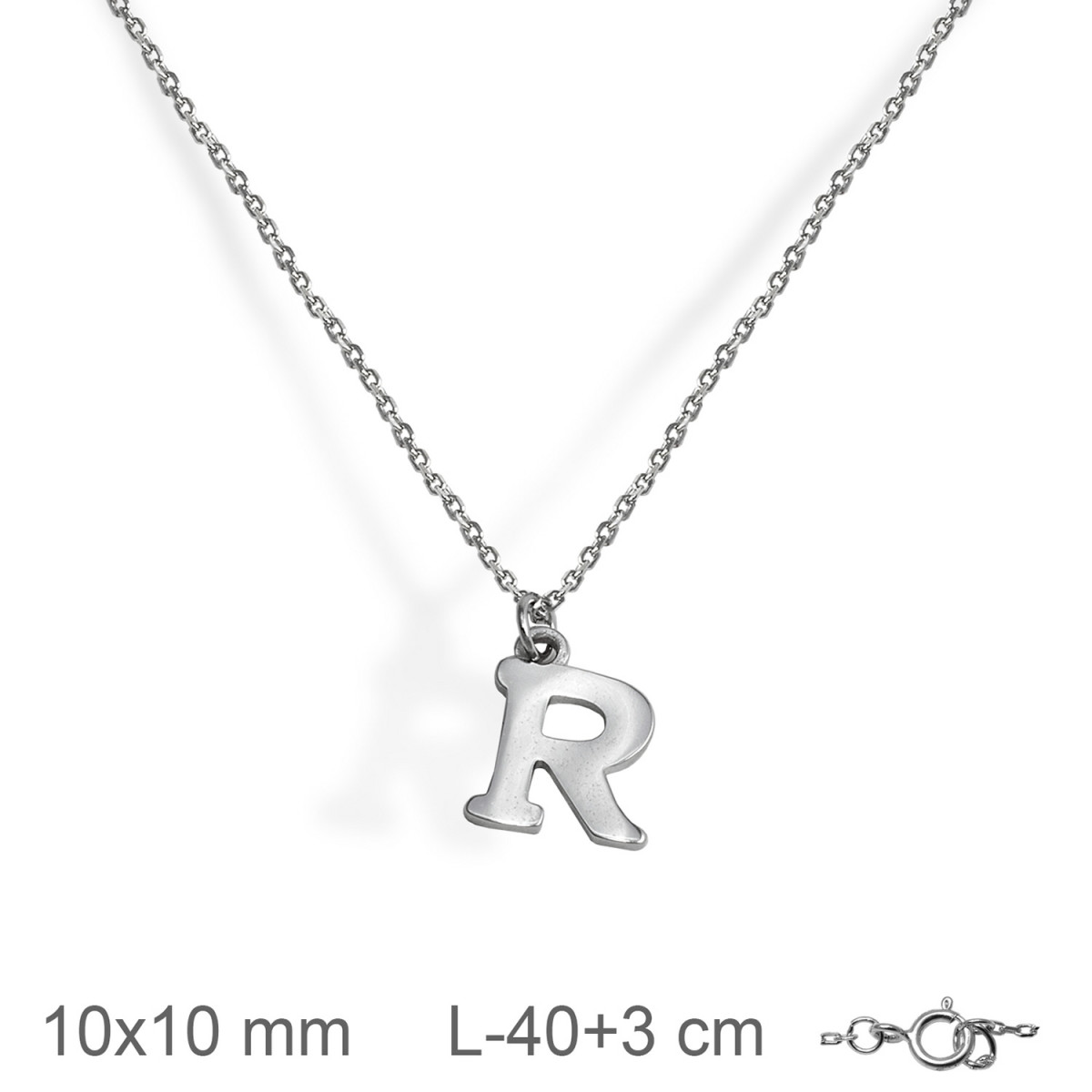 GARGANTILLA PLATA LETRA R