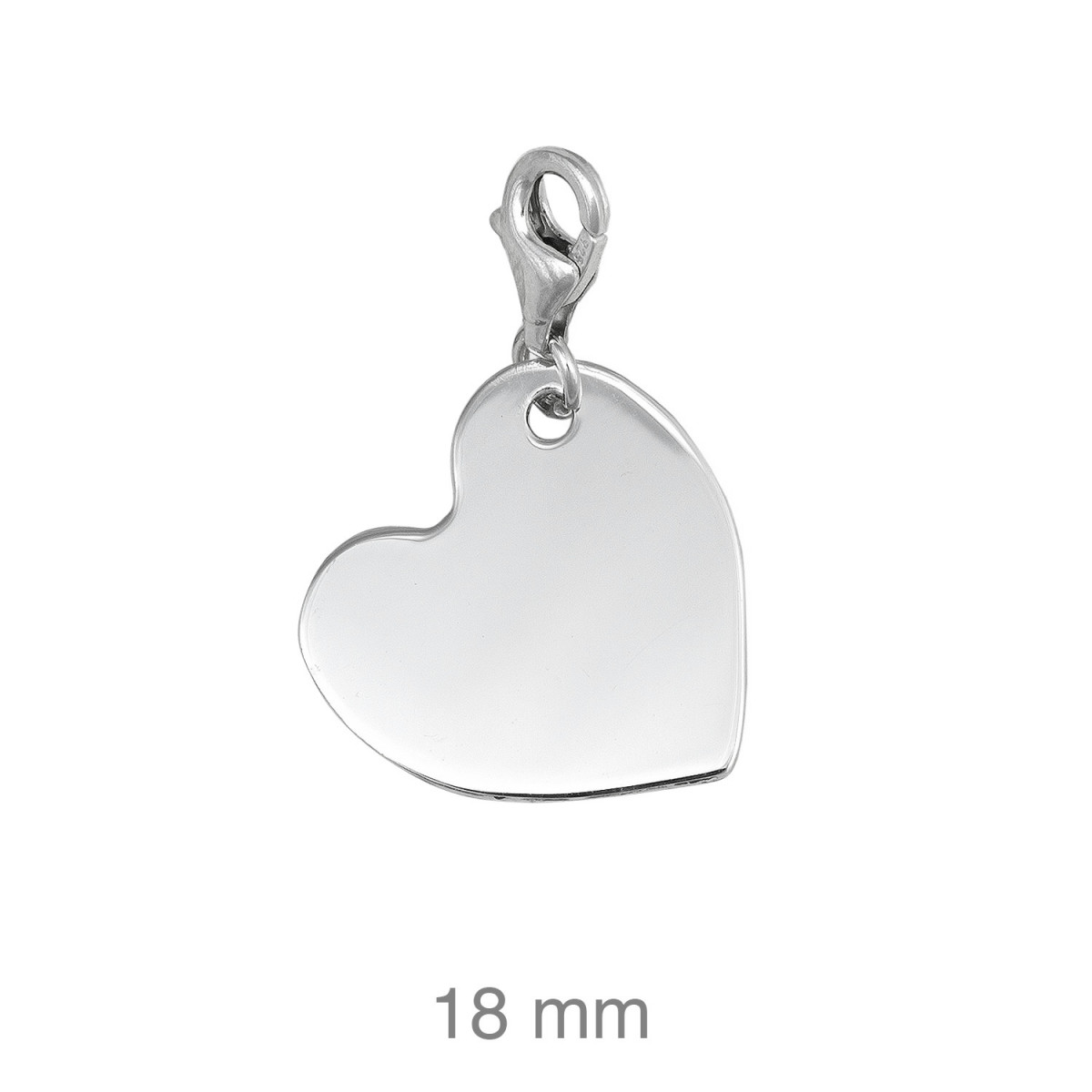COLGANTE PLATA CHARM CORAZON