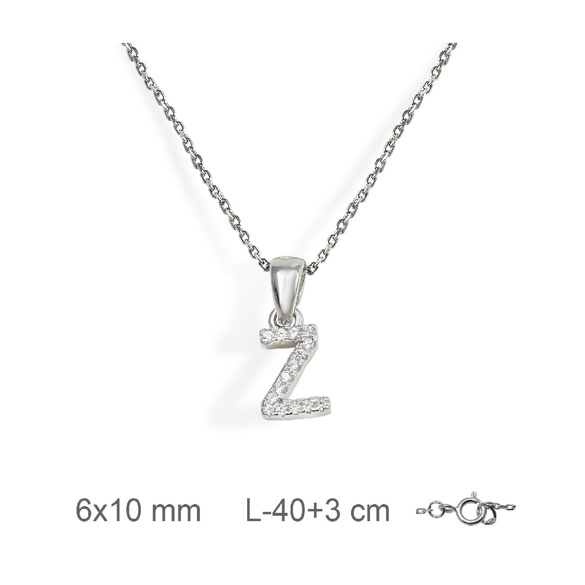 GARGANTILLA PLATA LETRA Z ZTAS