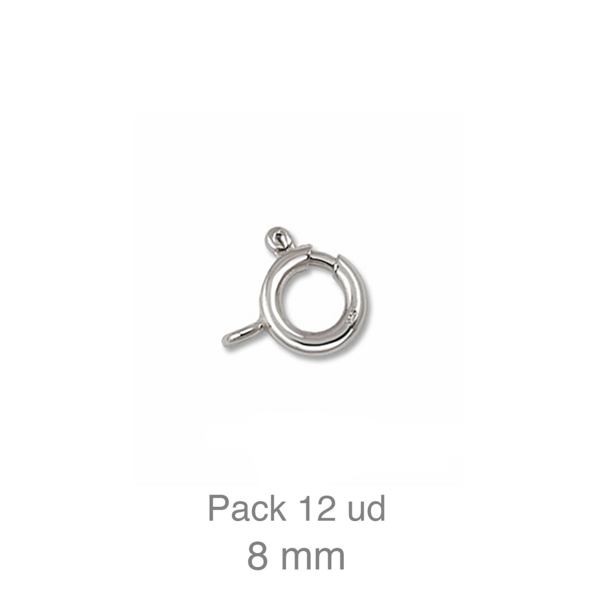 REASA REFORZADA DE 8mm PLATA PACK-12 UDS