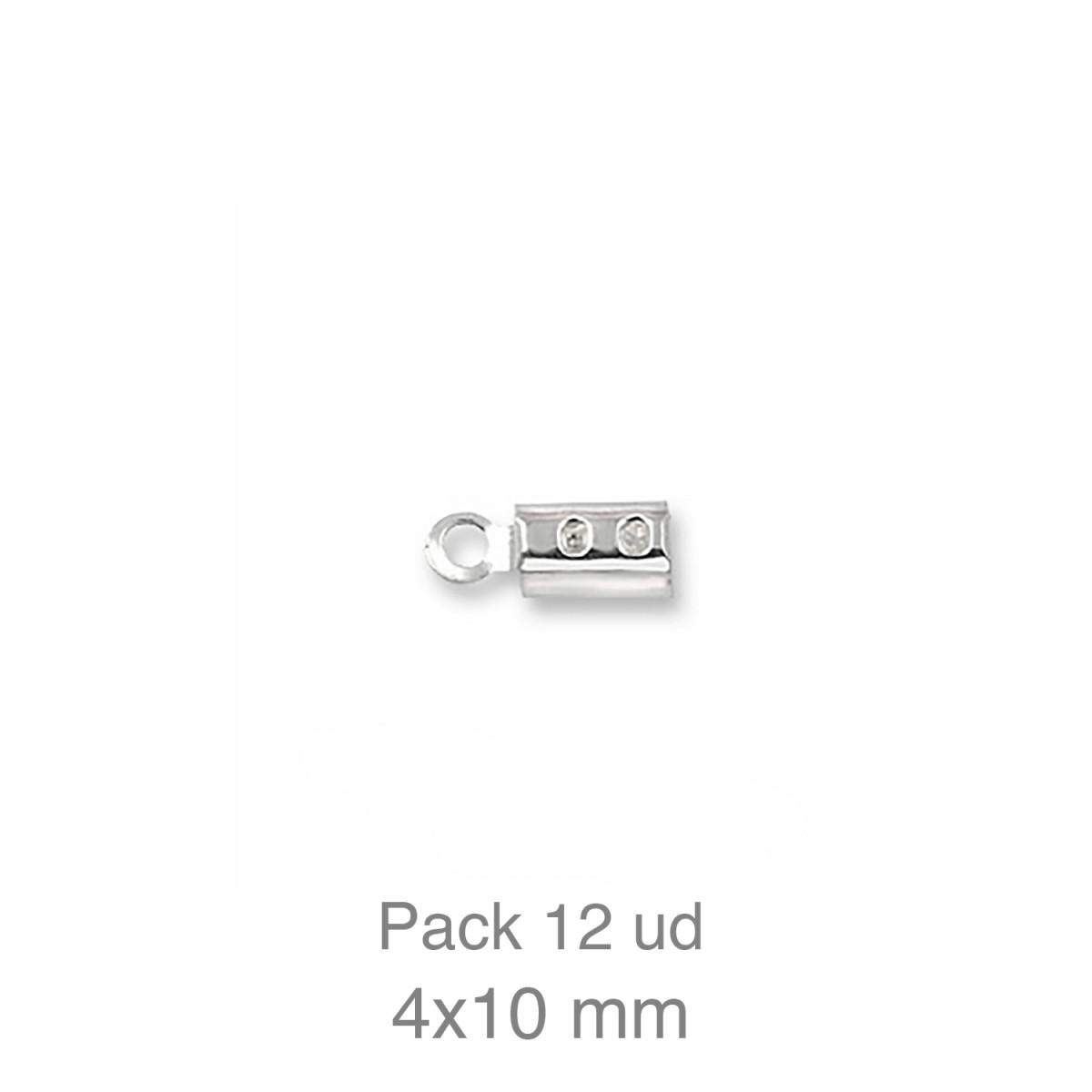 TERMINAL DE CAUCHO PLATA PACK-12 UDS