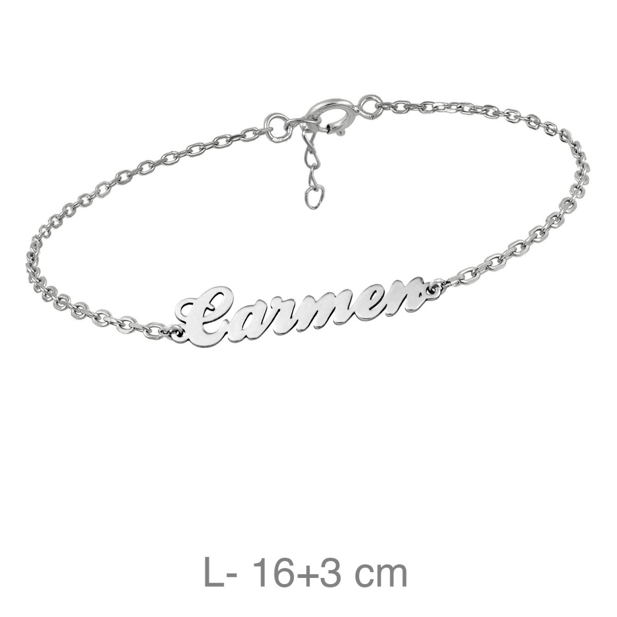 PULSERA PLATA NOMBRE
