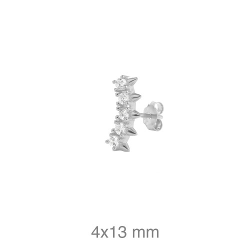 PENDIENTE PLATA EARCUFF CIRCONITAS (UD)