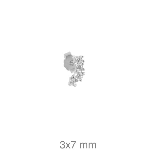 PENDIENTE PLATA EARCUFF CIRCONITAS (1UD)